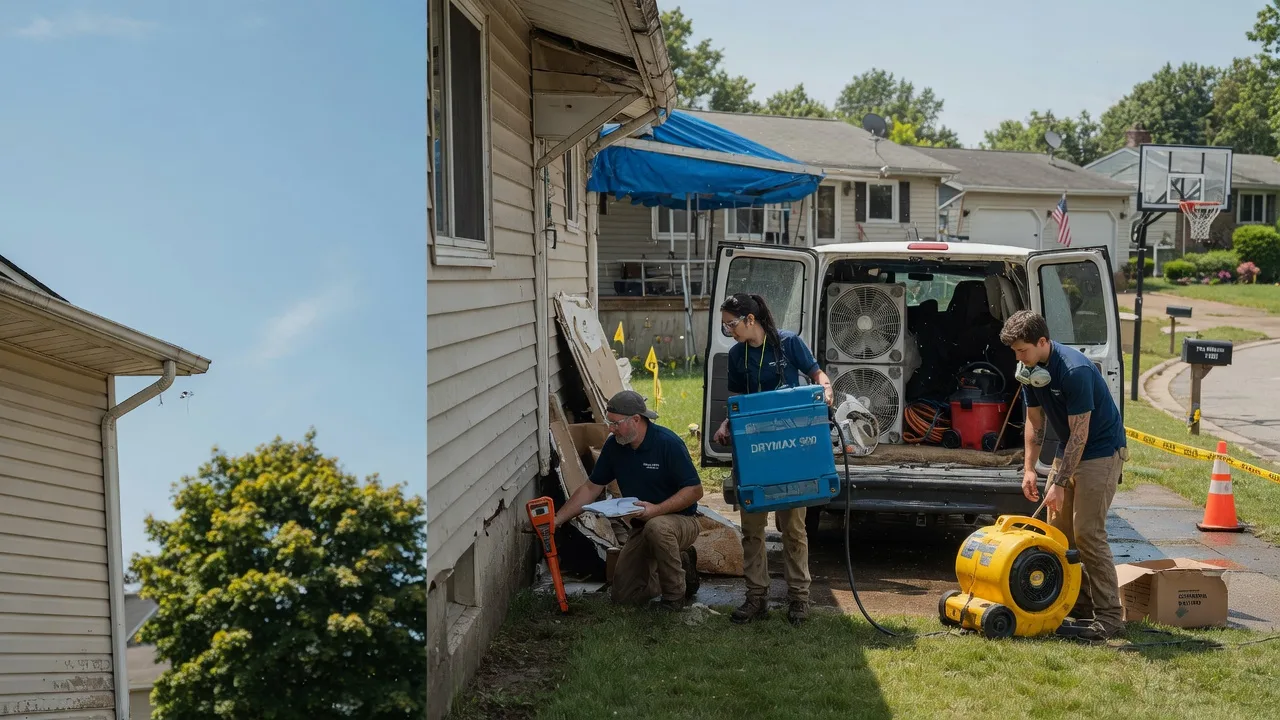Ceiling Leak Cleanup in Carrolltown, PA near me